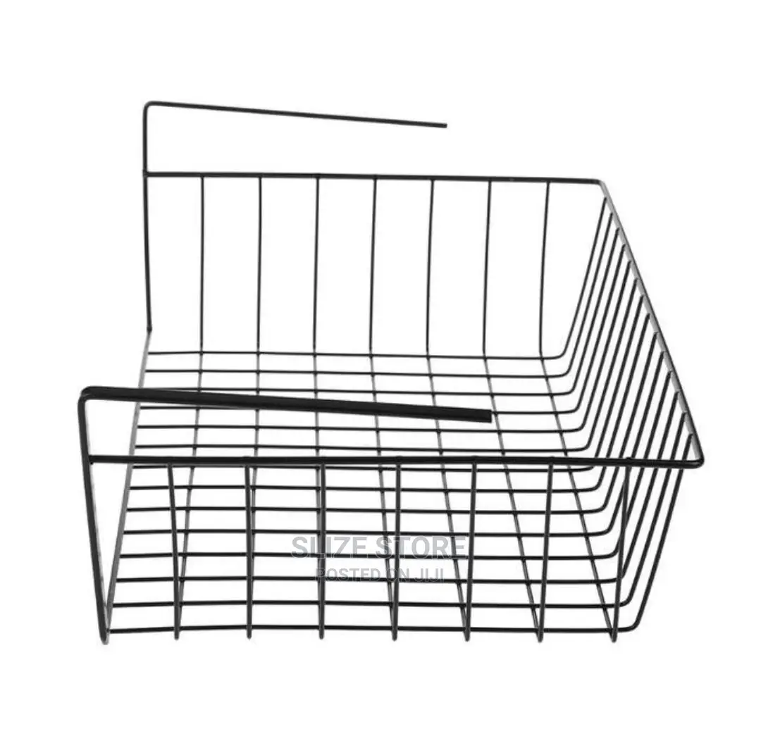 Multipurpose Iron Mesh Cabinet Organizer Rack