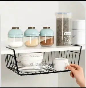 Multipurpose Iron Mesh Cabinet Organizer Rack