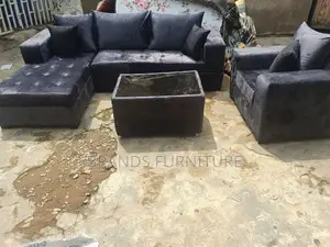 Photo - Beautiful Gray Lshap Single Seater With Center Table