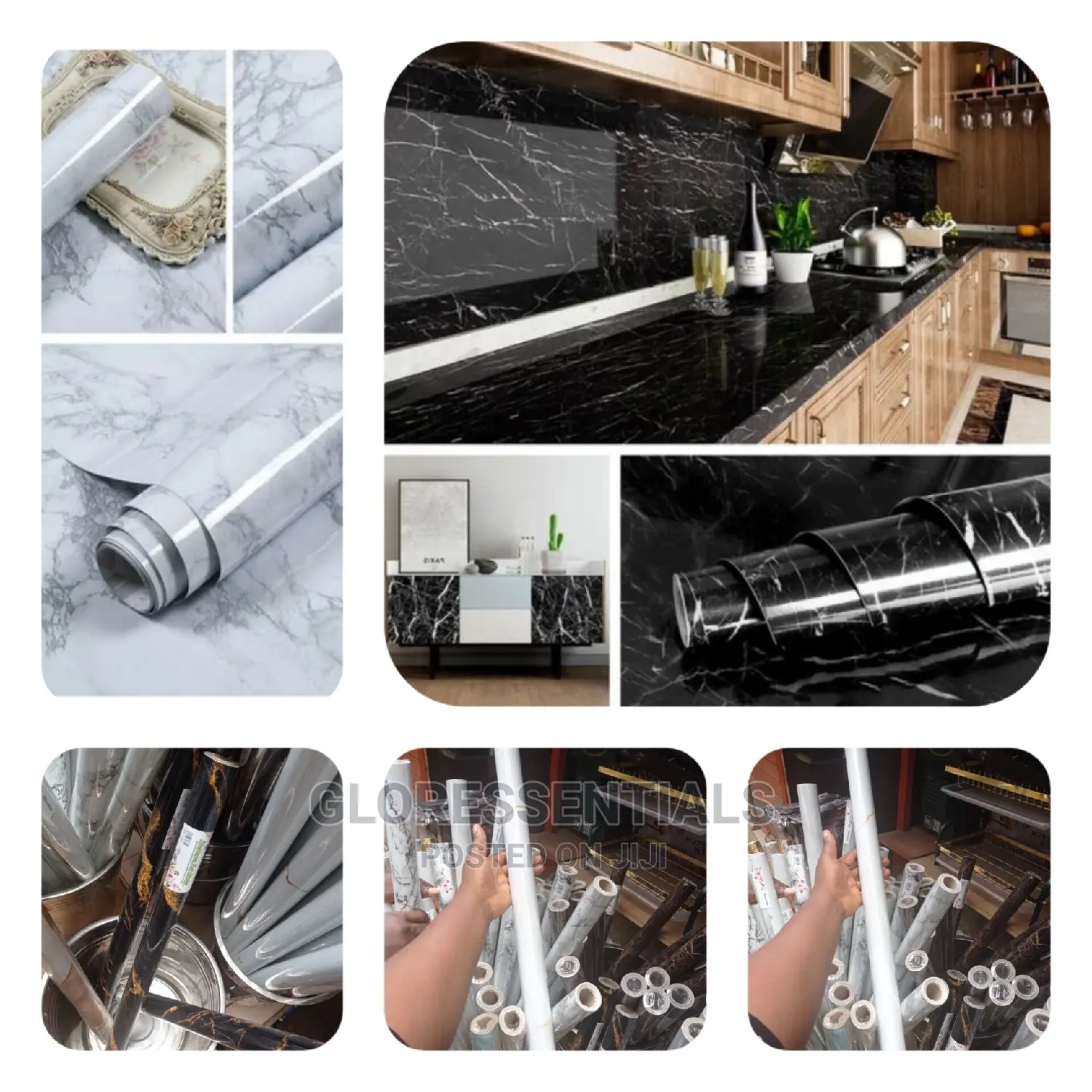 Nordic Adhesive Marble Sticker Wall Paper