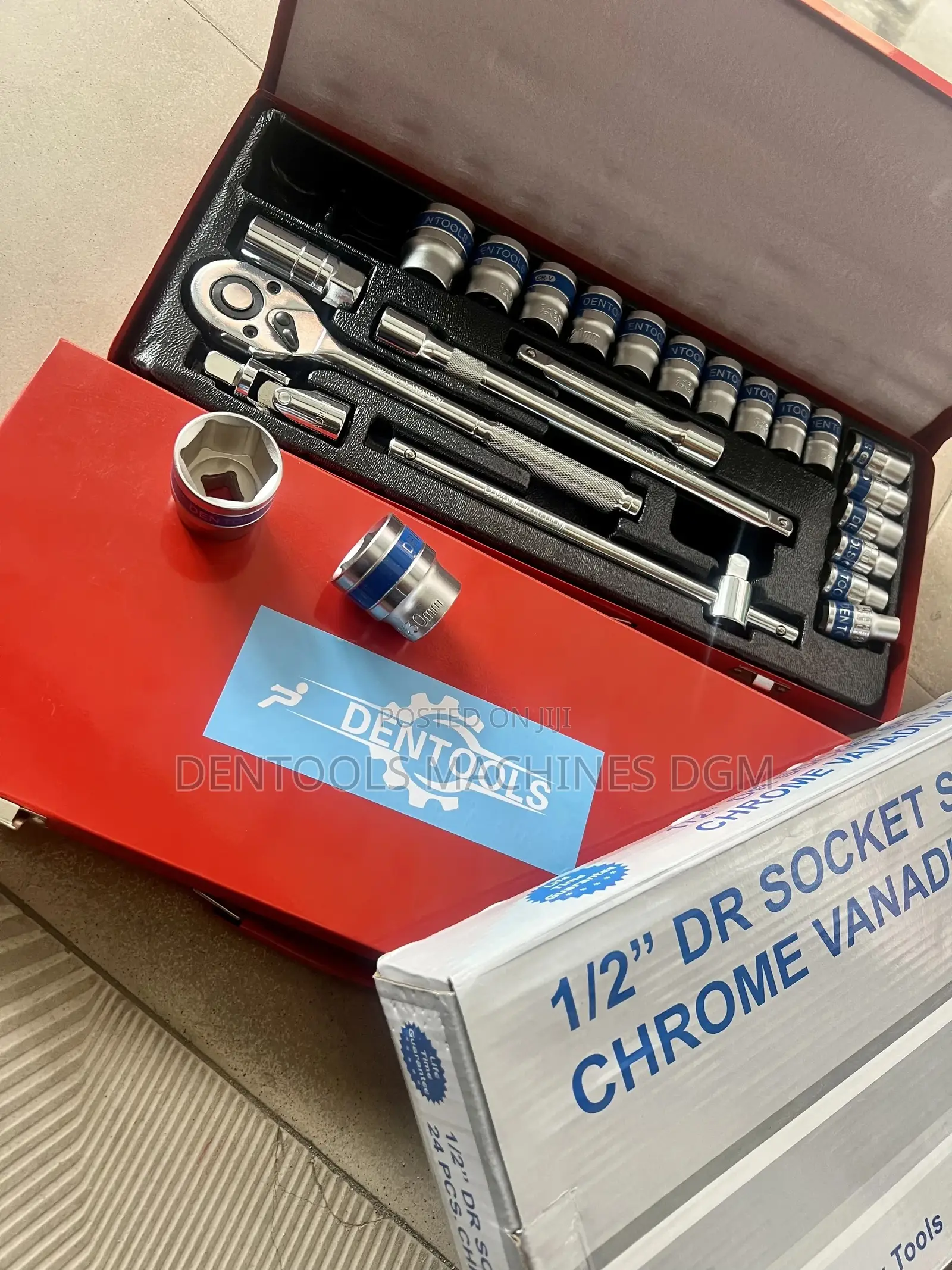 DENTOOLS 1/2” DR Socket Set 24pcs