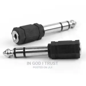 3.5mm to 6.5mm Audio Adapter to 6.5 Male Plug