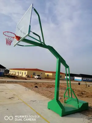 A Pair of Olympic Basketball Stand