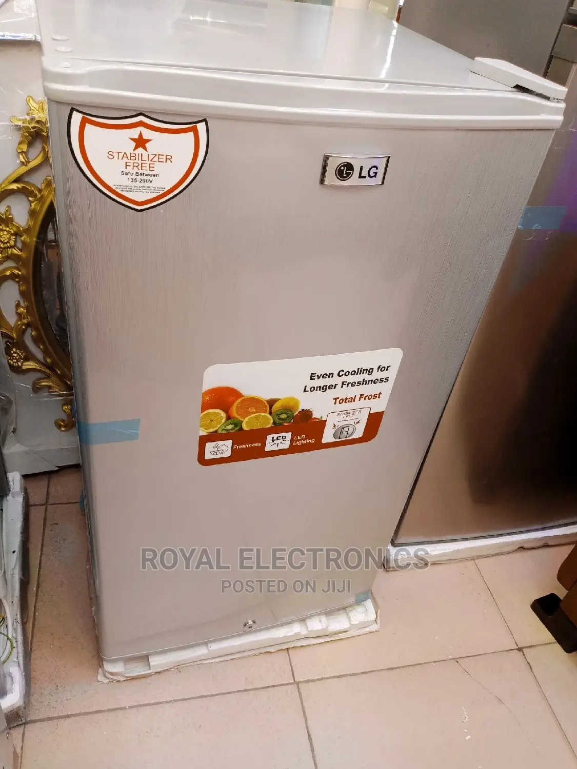 Standard Lg Single Door Refrigerator Silver
