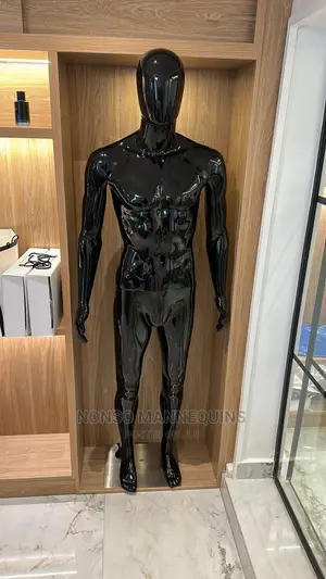 Male Full Body Glossy Black Male Dummy For Men Wears