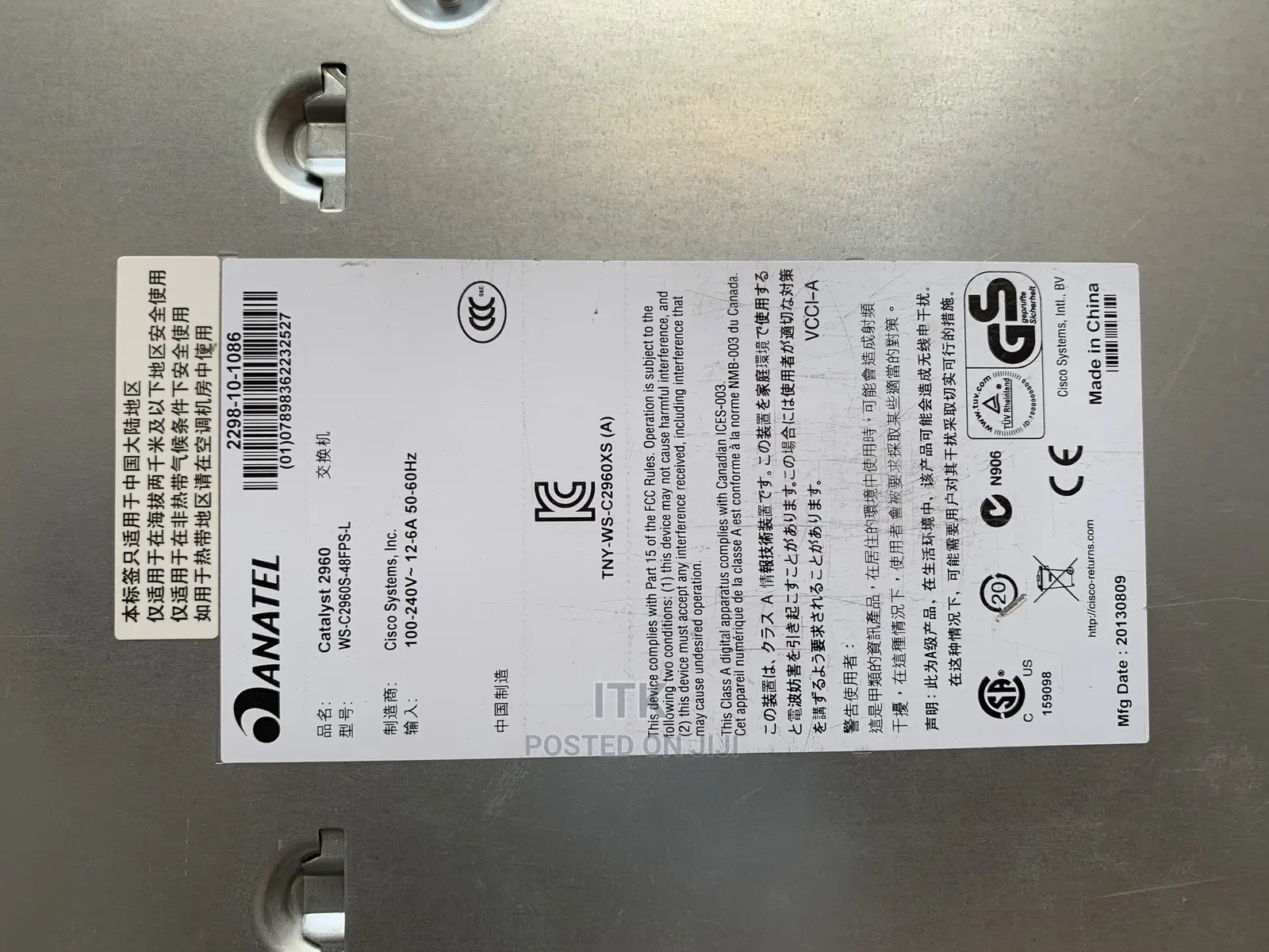 Cisco Catalyst Ws-C2960s-48fps-L Managed Switch