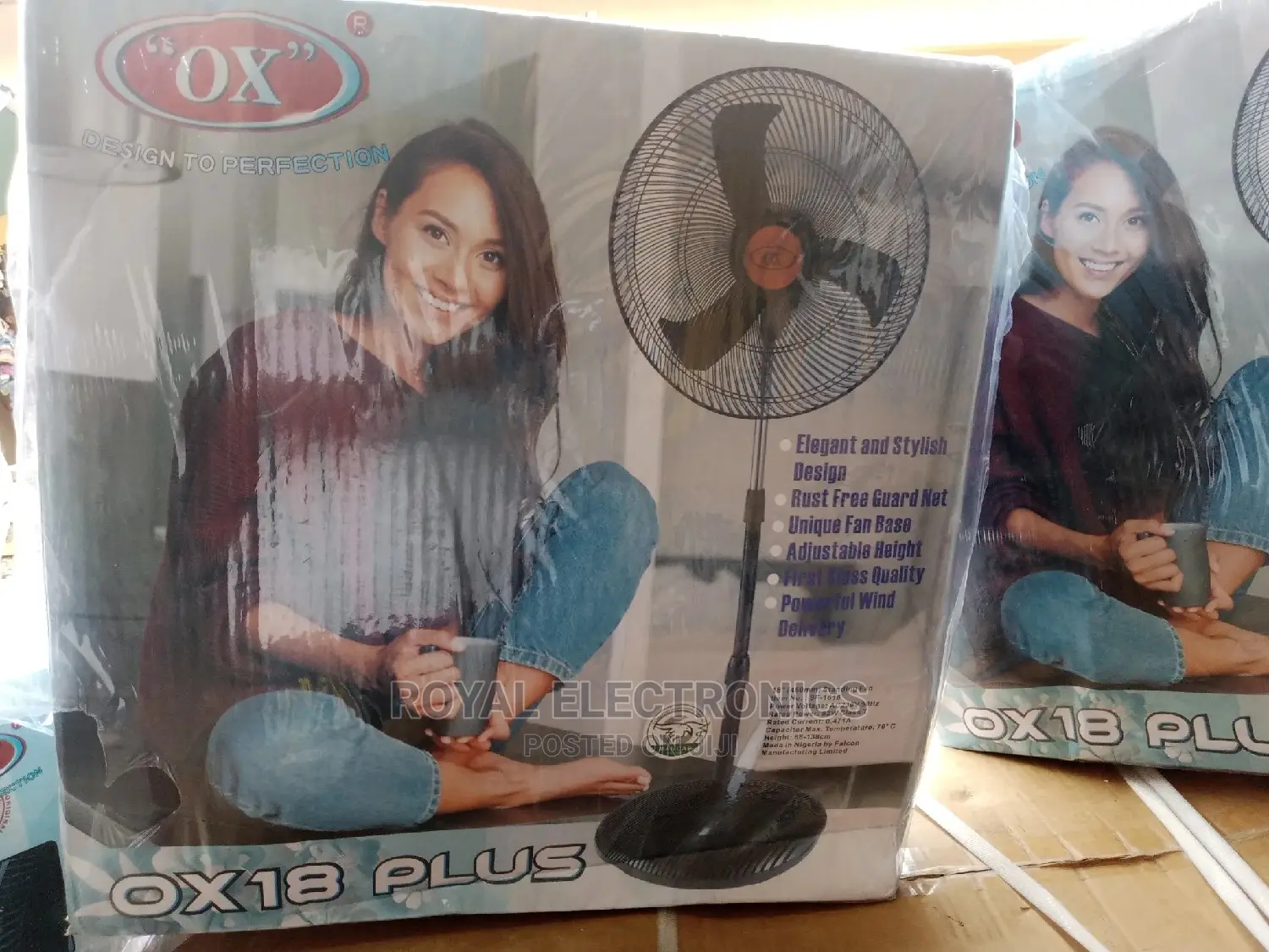 Authentic OX 18 Inches Plus Standing Fan