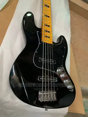 Good Squier by Fender Active Five String Jazz Guitar