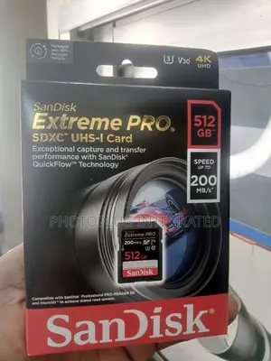 Sandisk Extreme Pro Sd Memory Card 512gb 200mb/S