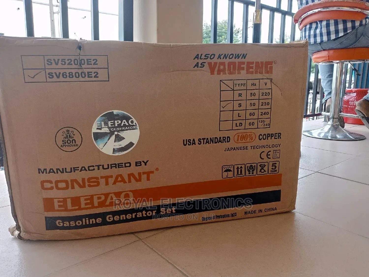 Multifunction Elepaq Constant Yaofeng Manual Generator