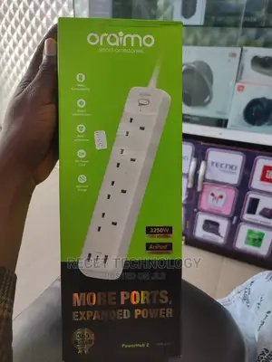 Oraimo Smart Fast Chargig 4 AC Outlet 3 USB Extension Socket