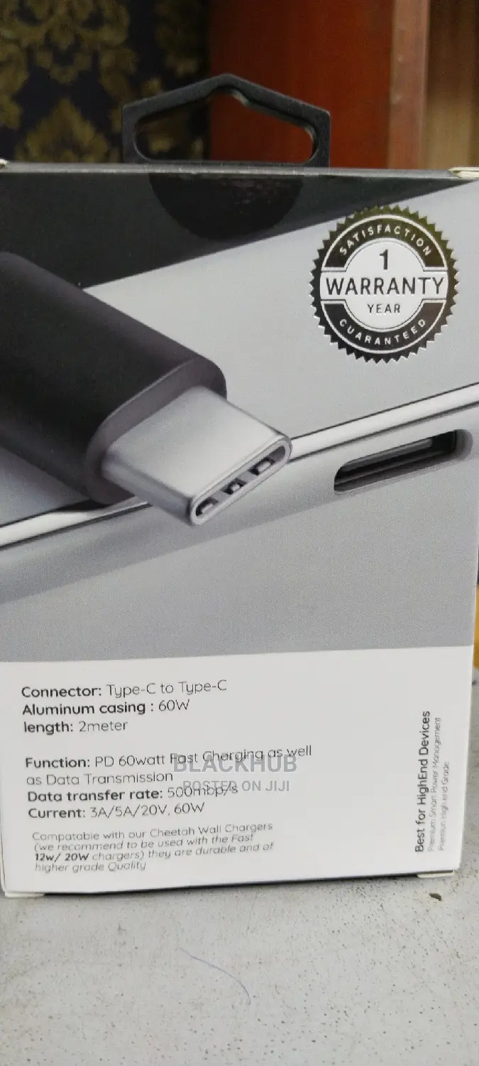 Digifon Type-C to Type-C 2m 60w Cable