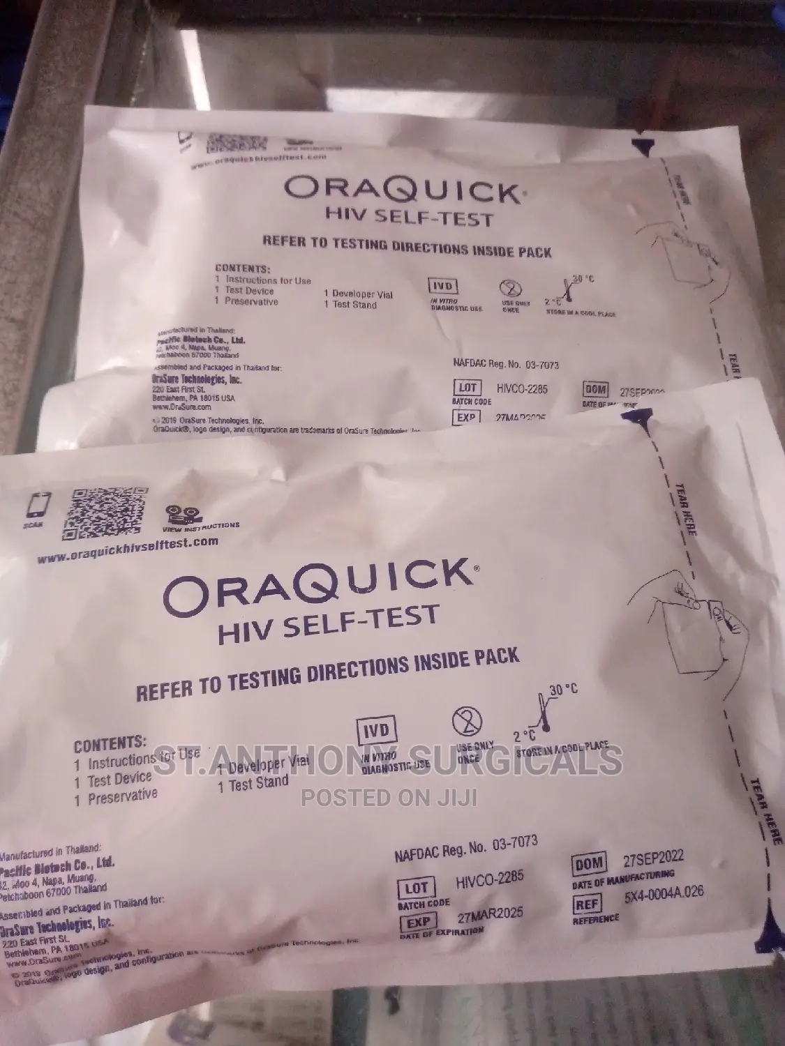 Hiv Oraquick, Self Test Kit