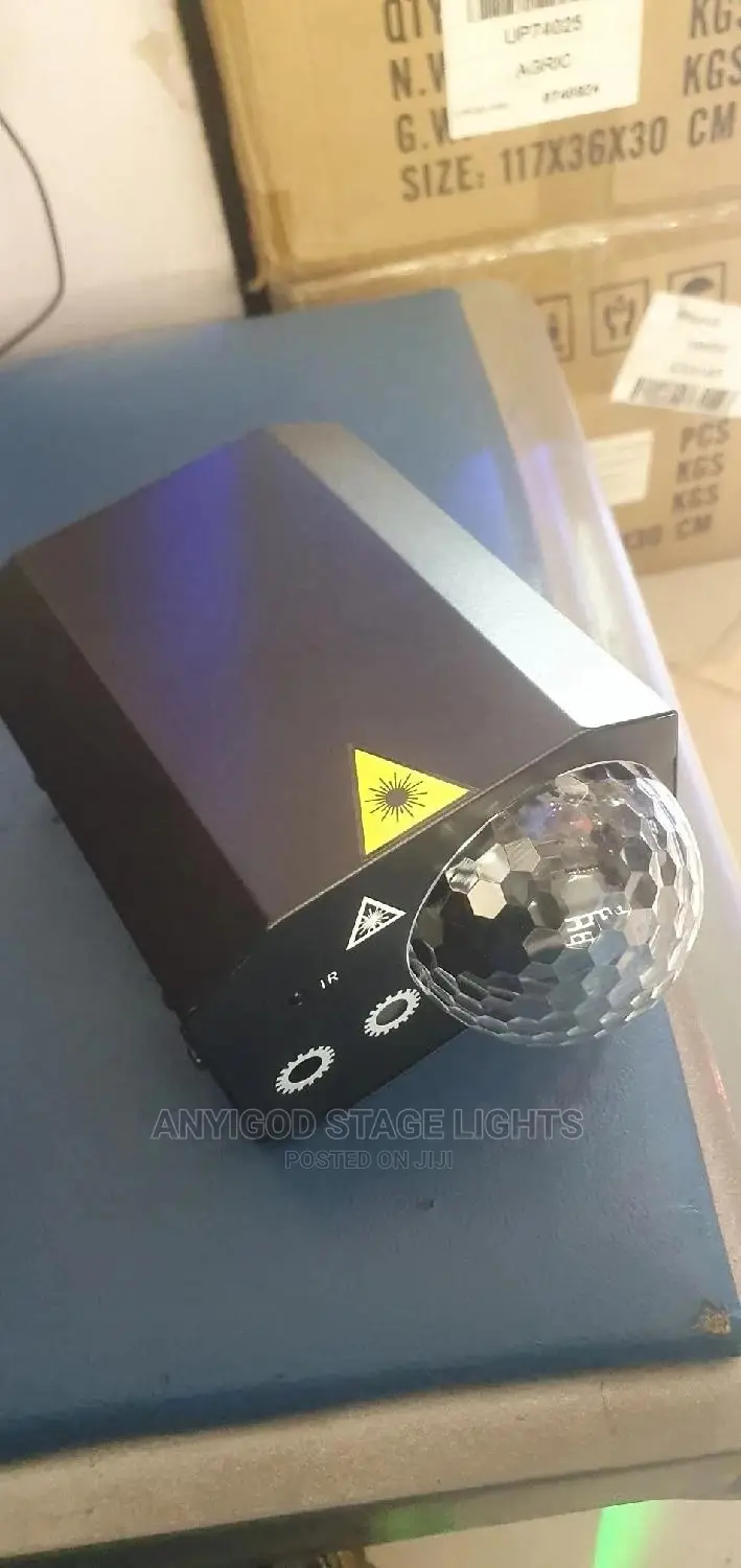 LED Laser Light 16 In 1 Voice Self-propelled Pattern Strobe