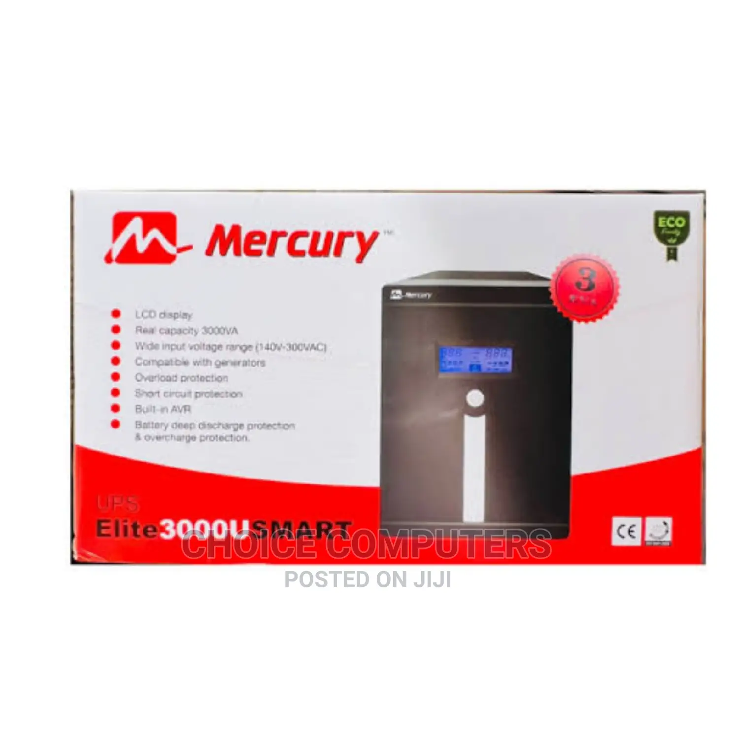 Mercury Elite 3000VA Pro Line Interactive UPS