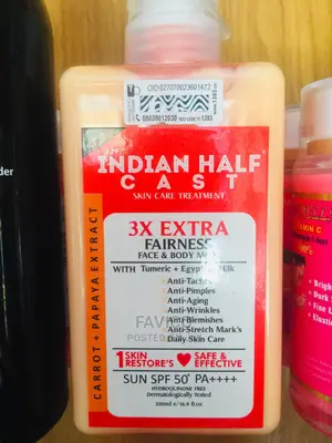 India Half Cast Skin Care Treatment Lotion