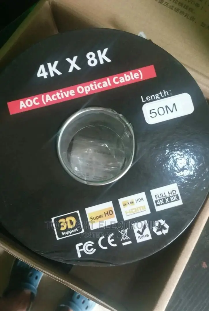 Hdmi to Hdmi Optic Fiber Cable - 50 Meters