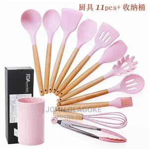12 PCS Colorful Silicone Kitchen Cooking Utensils Set .