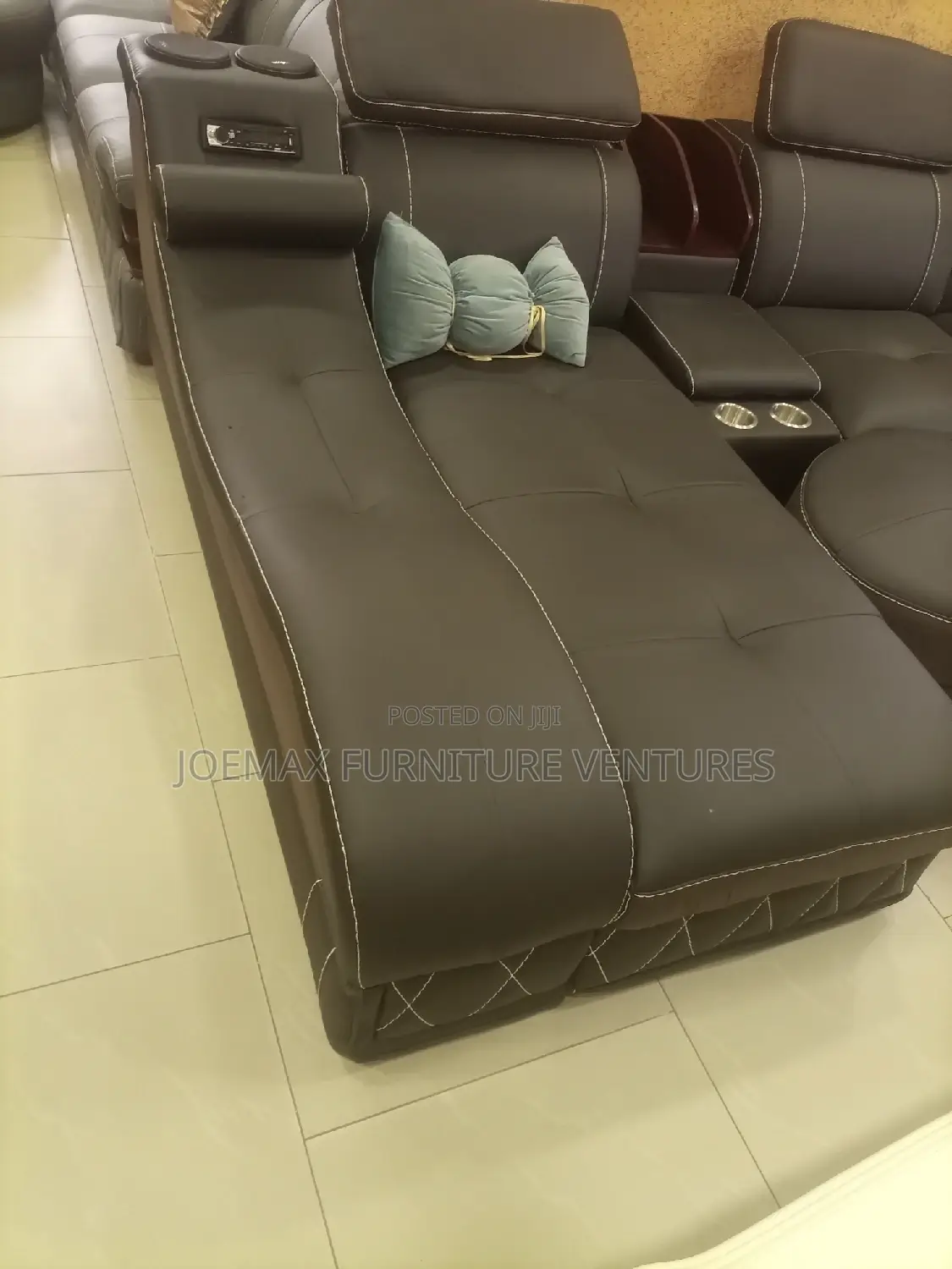 L Shape Leather Sofa Chair By7
