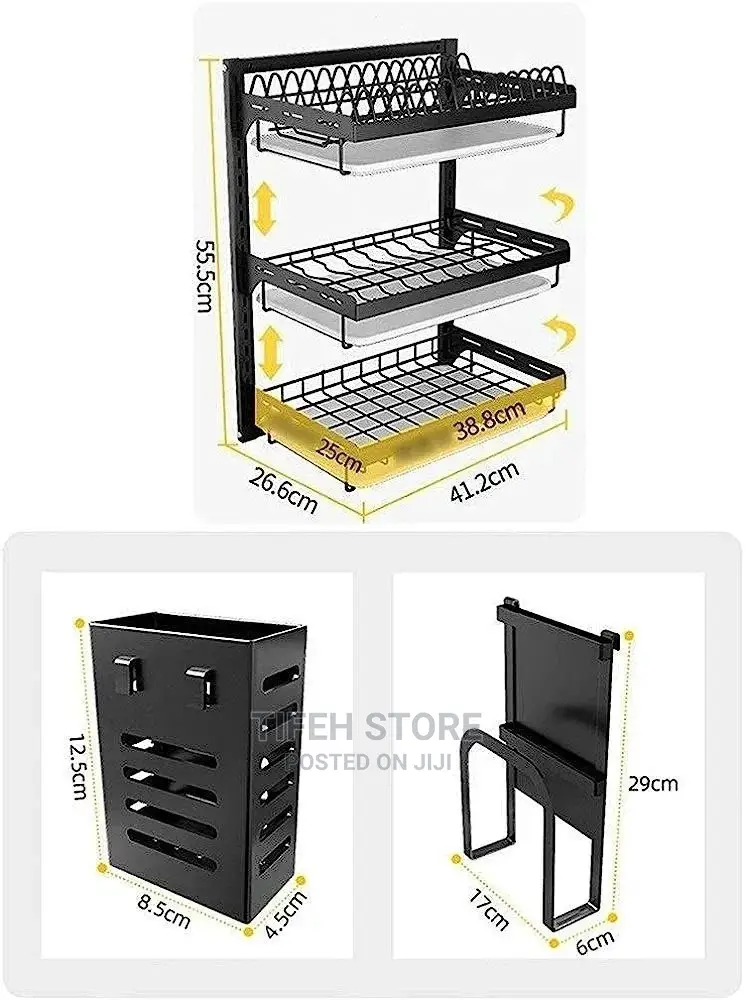 3 Tiers Hanging Plate Rack