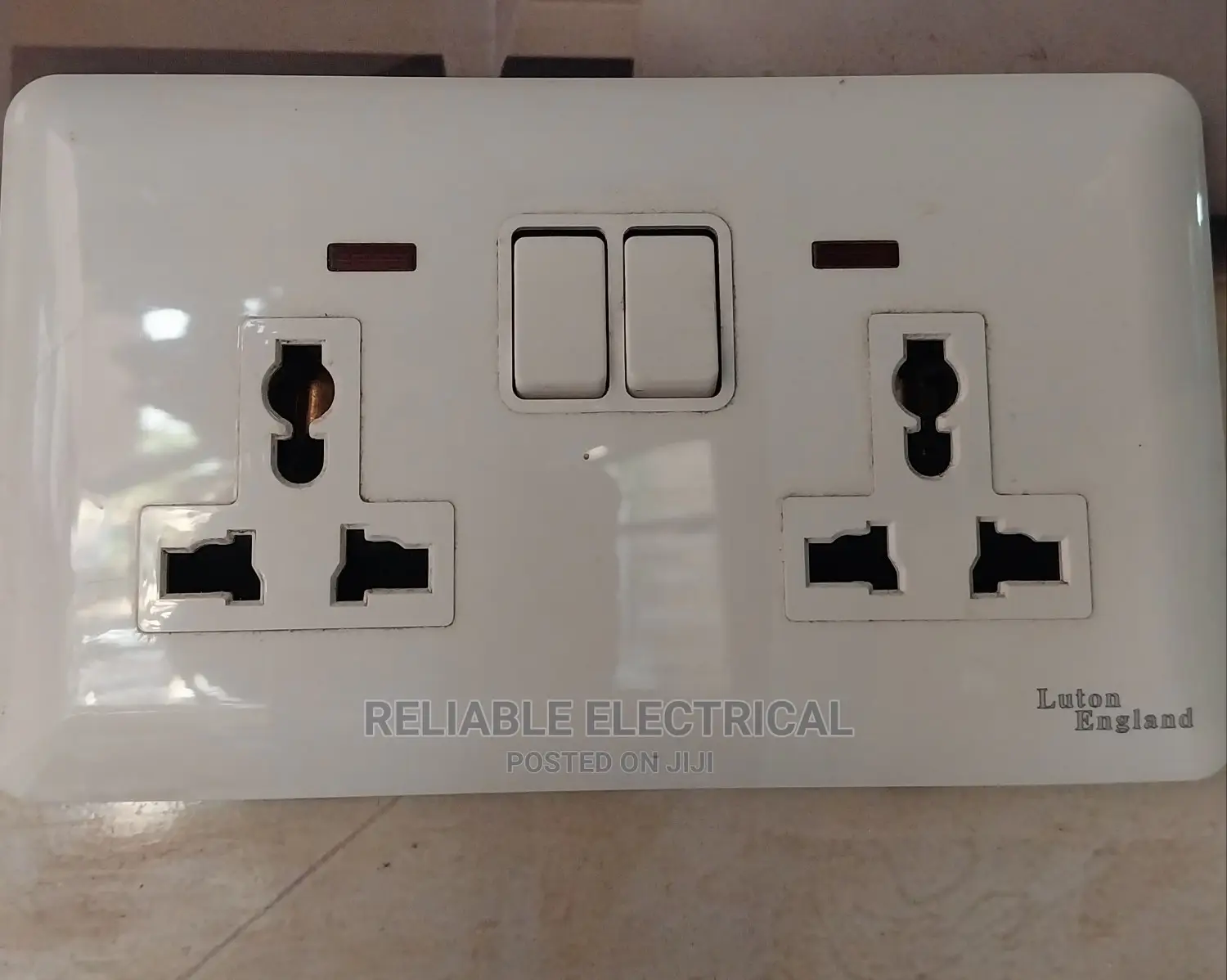13amps Double Socket Original White