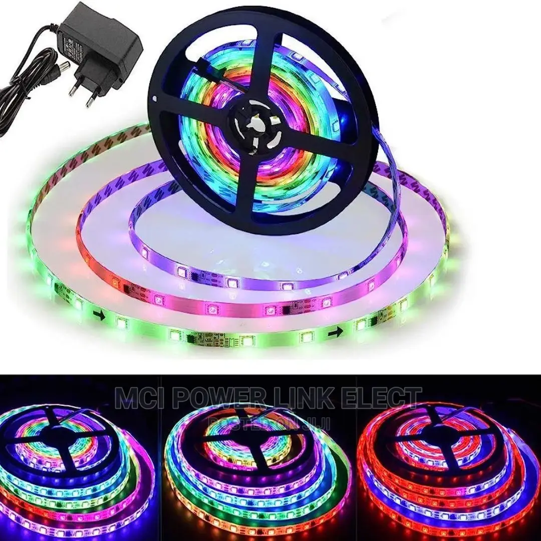 5 Meters Self Running Led Strip Tape Lights With Adapter