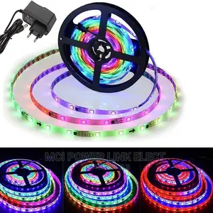 5 Meters Self Running Led Strip Tape Lights With Adapter