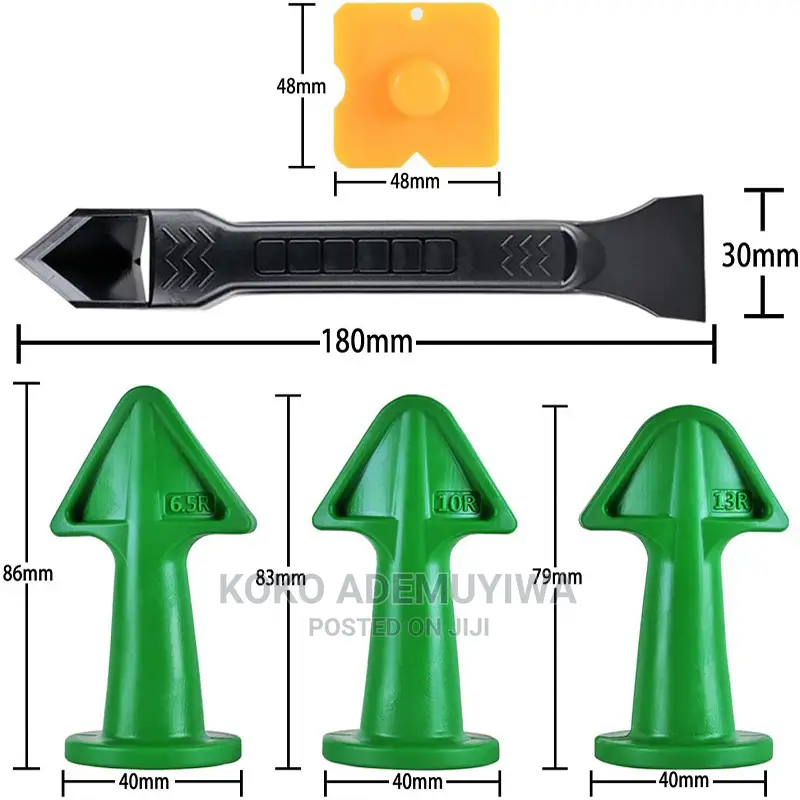 5pcs Silicone Application Caulking Grout Finisher Seam Tool