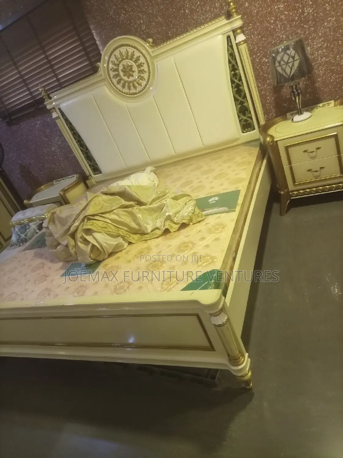 Turkish 7x7 Bed Complete Set With Wardrobe.