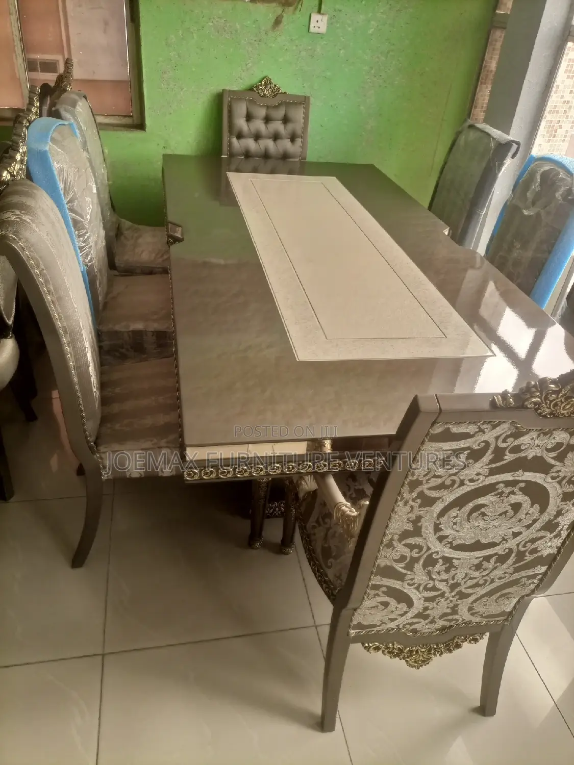 Turkish by 8 Wooden Dining Table.