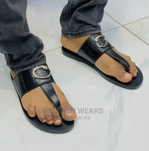 Men Luxury Leather Slipers