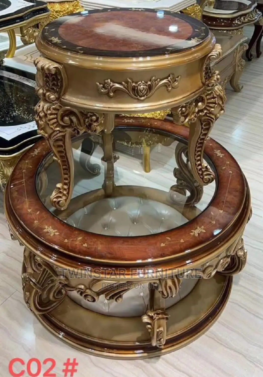 New Modern Royal Centre Table With 2 Side Stools