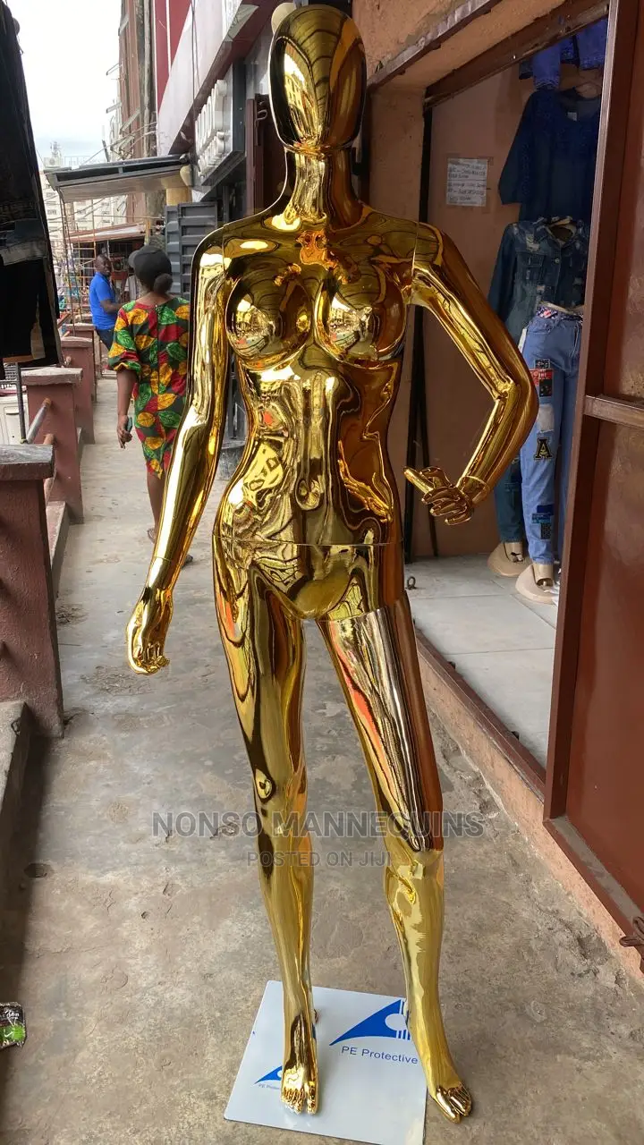 Size 8 Body Gold Chrome Egg Face Dummy