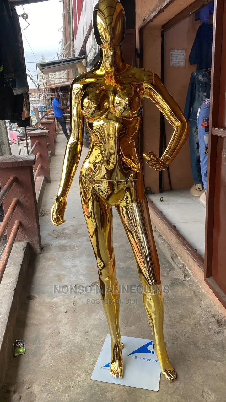 Size 8 Body Gold Chrome Egg Face Dummy