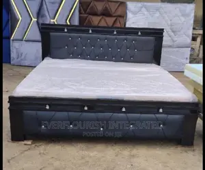 Bed Frame and Mattress 6x6ft