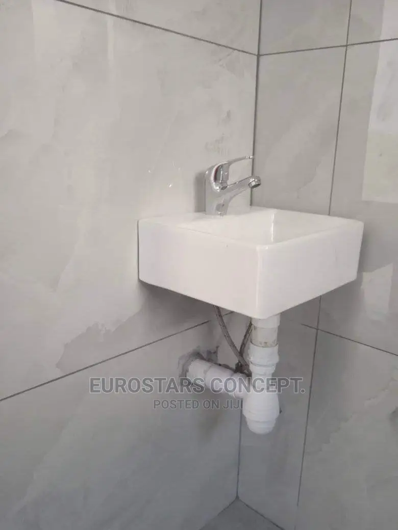 Small Square Ceramic Wash Hand Basin