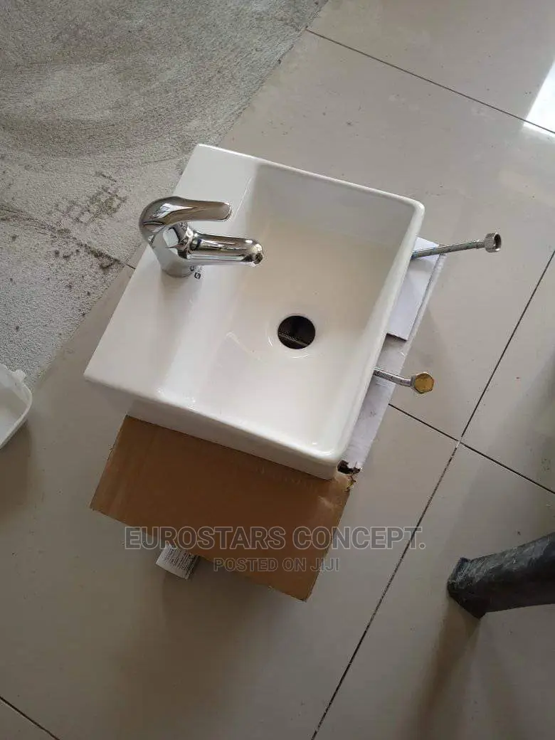 Small Square Ceramic Wash Hand Basin