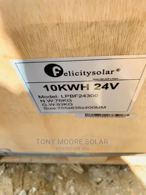 Felicity 10kwh 24v Lithium Battery