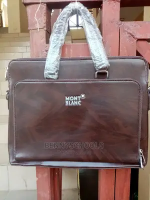 Coffe Mont Blanc Leather Office, Conference and Business Bag
