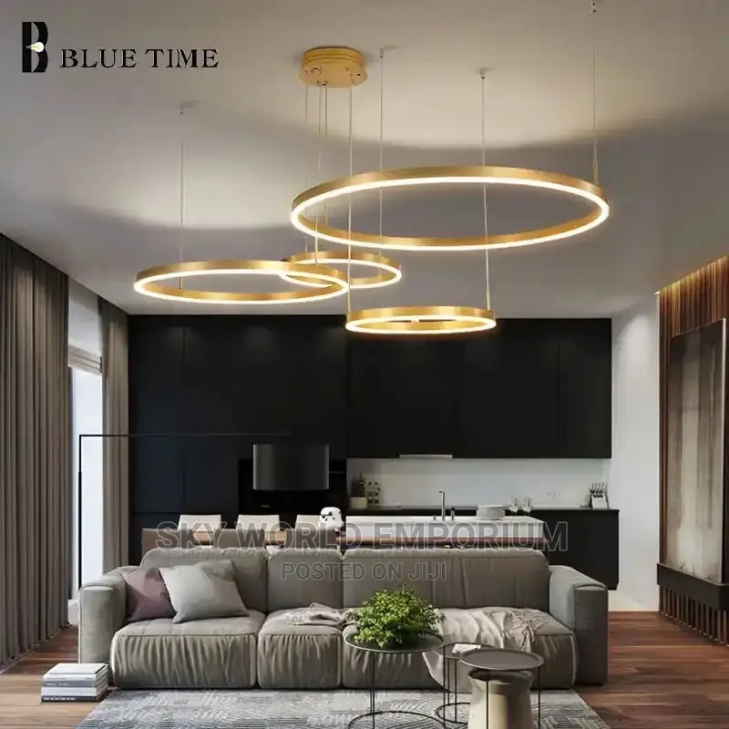 Gold 4 Rings Chandelier