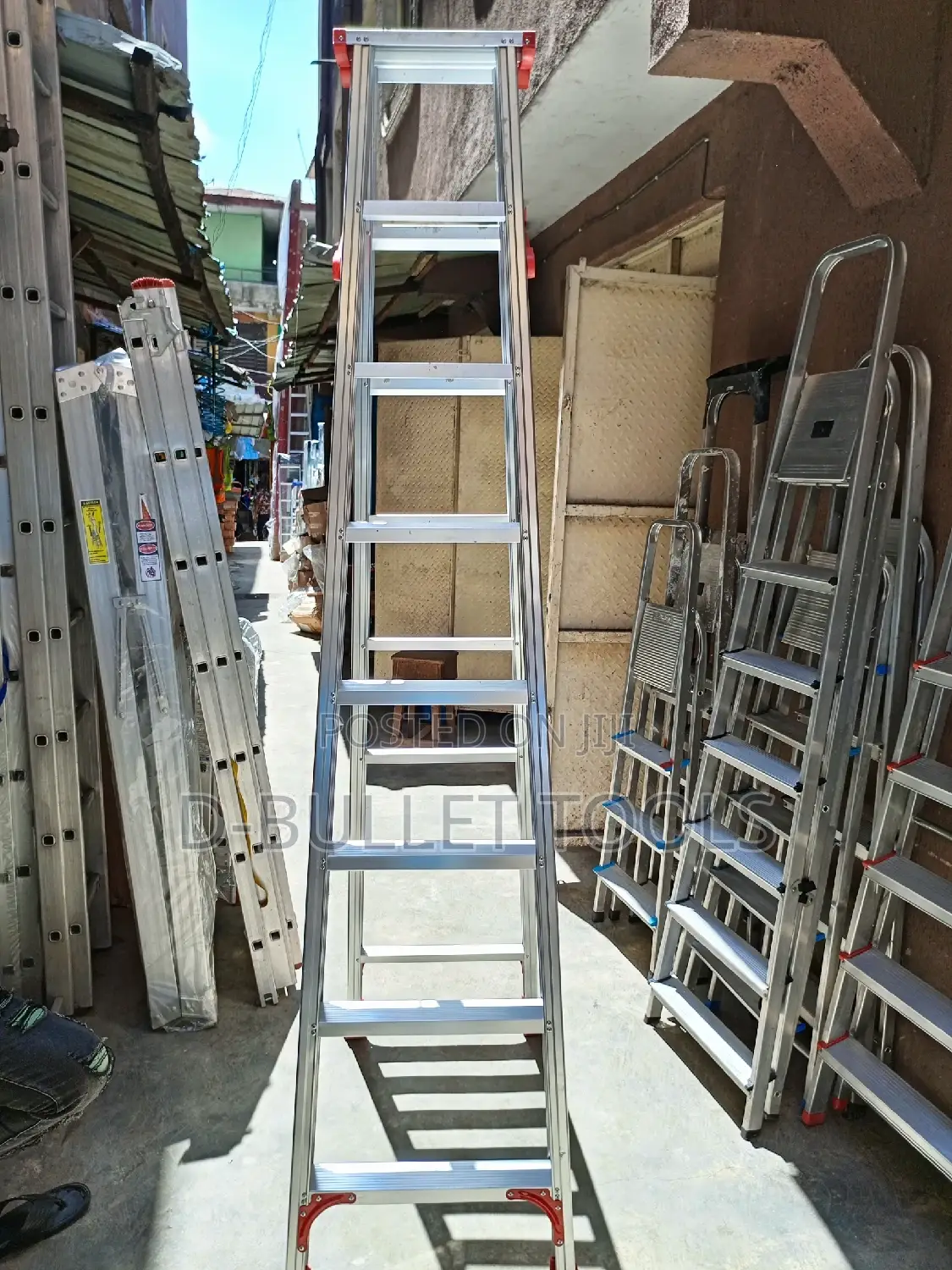 Aluminum a Ladder 7steps Double Sided