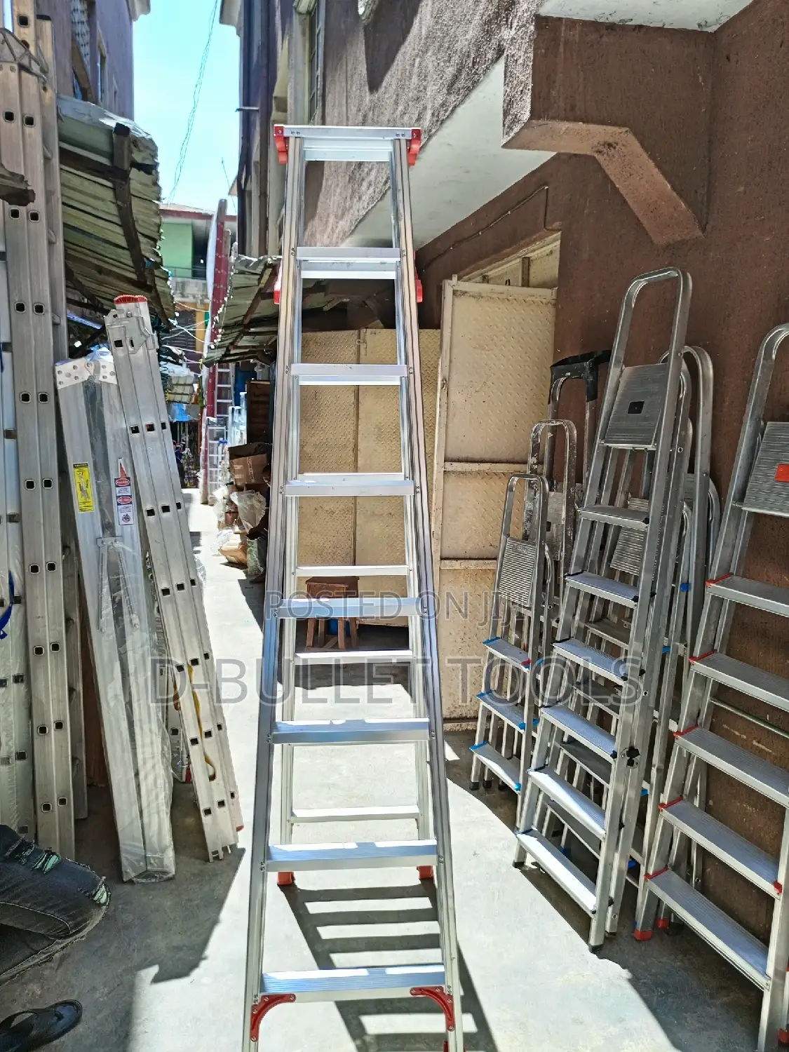 Aluminum a Ladder 7steps Double Sided