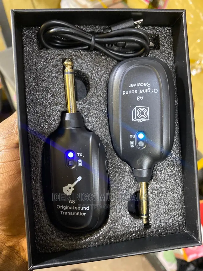 A8 UHF Wireless Guitar Transmitter Receiver Set 730mhz 50M