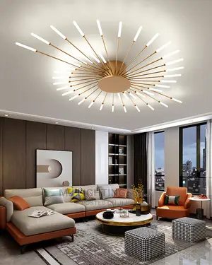 Led Firework Chandelier for Living Modern Ceiling Chandelier