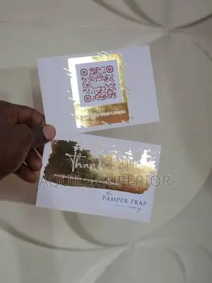 Thank You Card With Gold Foil