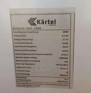 300watt Kartel Solar Panel