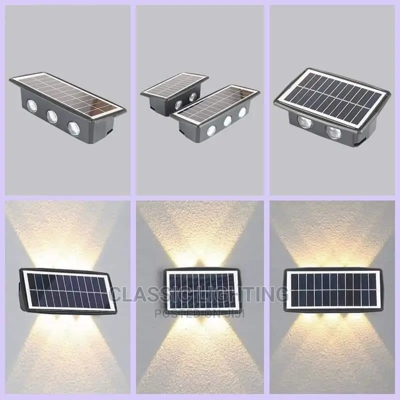 Double Head Solar Lamp 4/6led Outdoor Waterproof Security