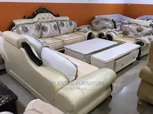 Quality 7 Seater Living Room Fabric Made Sofa Chair.