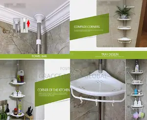 4 Tier Bathroom Corner Rack