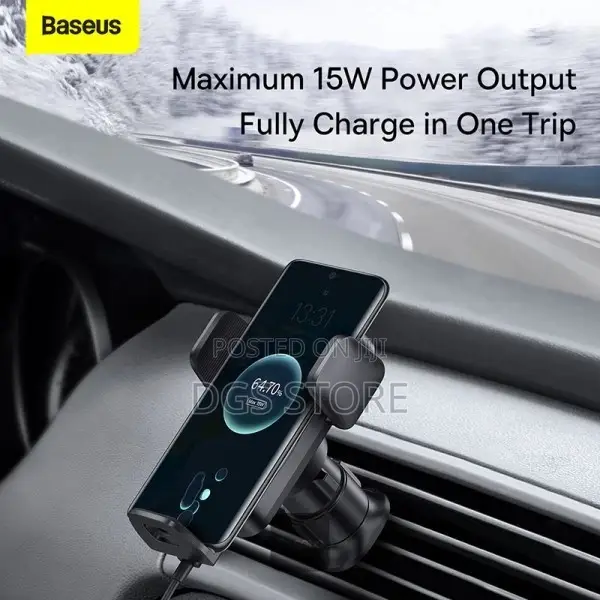 Baseus Wisdom Auto Alignment Car Mount Wireless Charger